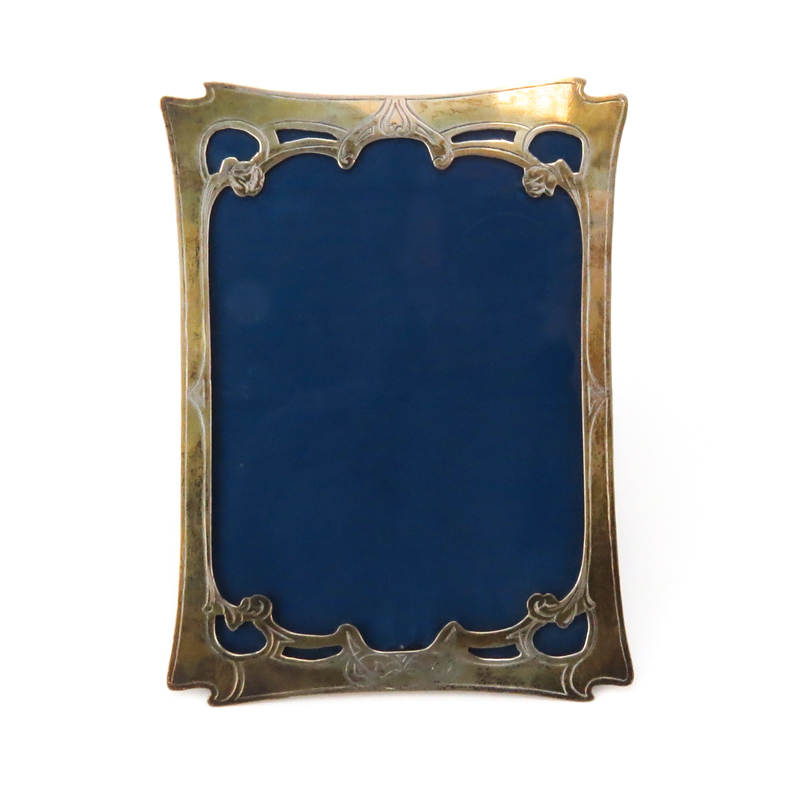 Art Nouveau Style Sterling Silver Picture Frame