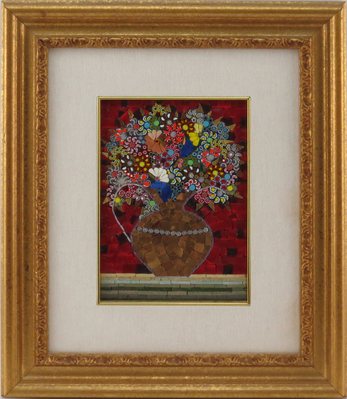 Studio Del Mosaico Italian Millefiori Micro Mosaic Still Life