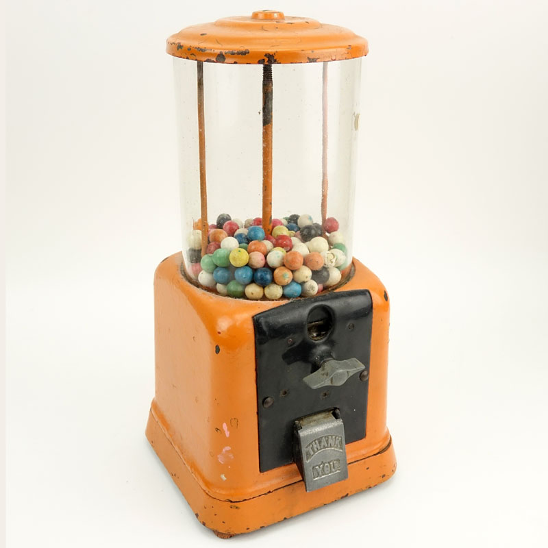 Antique American Cast Iron Gumball Machine