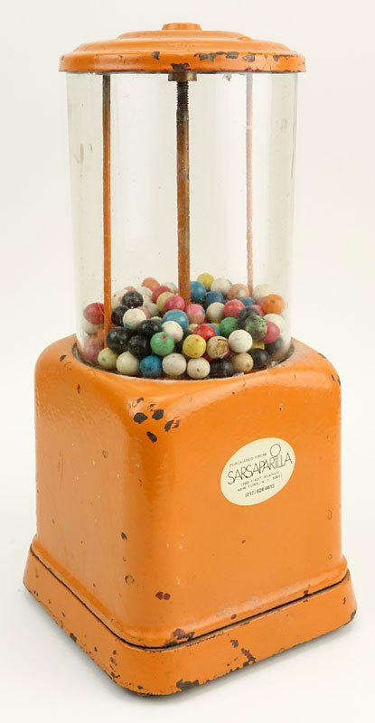 Antique American Cast Iron Gumball Machine