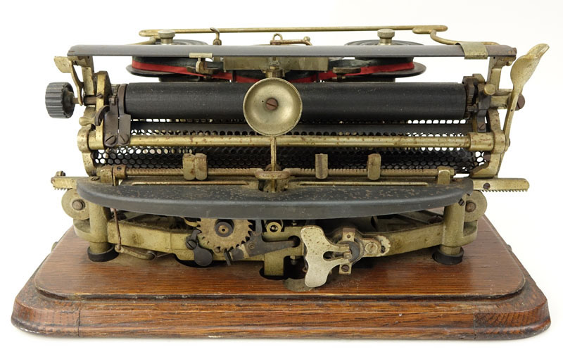 Circa 1905 Hammond Factory Co. New York, USA No. 12 Typewriter in Oak Case. 