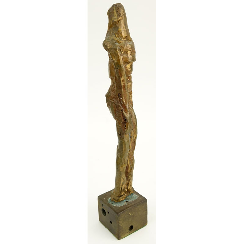 Herbert Kallem, American  (1909-1994) "Untitled" Bronze Abstract Standing Figure