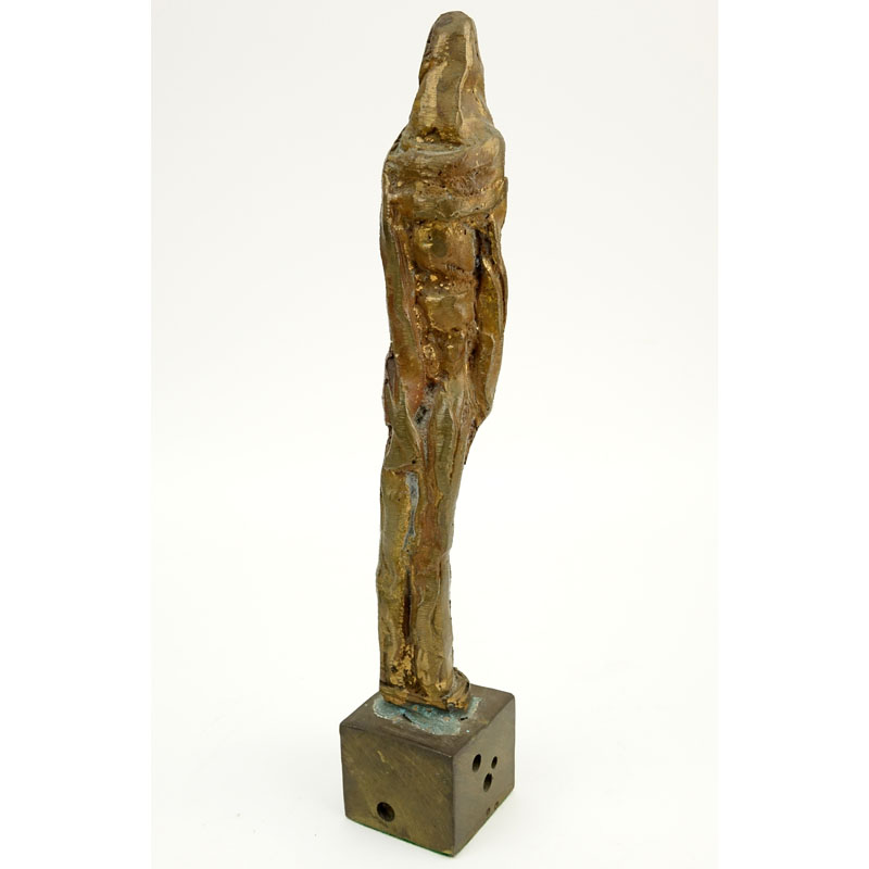 Herbert Kallem, American  (1909-1994) "Untitled" Bronze Abstract Standing Figure