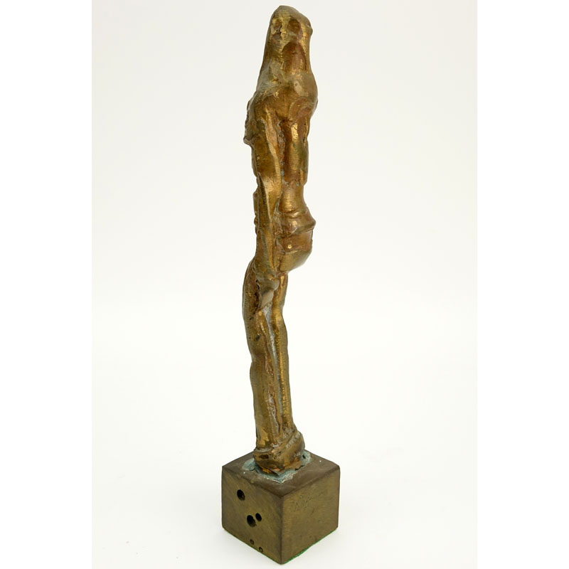 Herbert Kallem, American  (1909-1994) "Untitled" Bronze Abstract Standing Figure