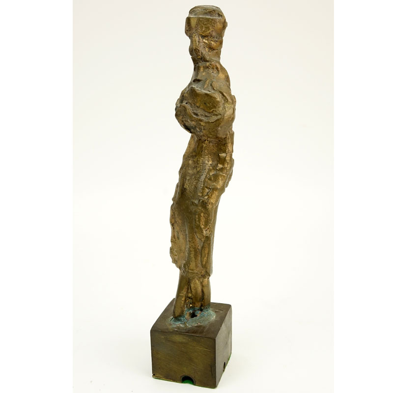 Herbert Kallem, American  (1909-1994) "Untitled" Bronze Abstract Standing Figure