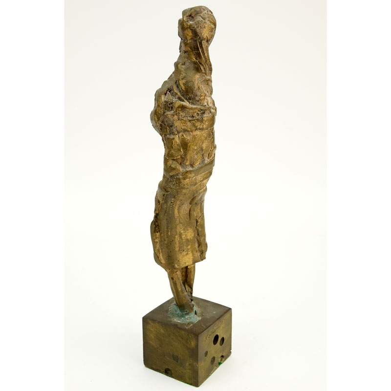 Herbert Kallem, American  (1909-1994) "Untitled" Bronze Abstract Standing Figure