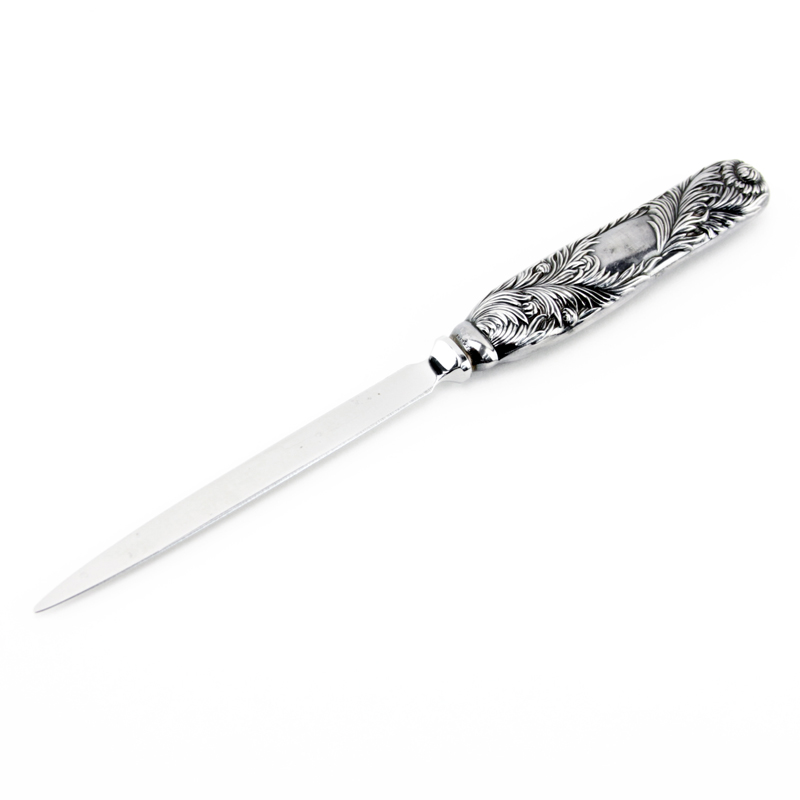 Tiffany & Co. Sterling Silver Handled "Chrysanthemum" Letter Opener.