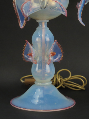 Pair of Italian Venetian Glass Table Lamps