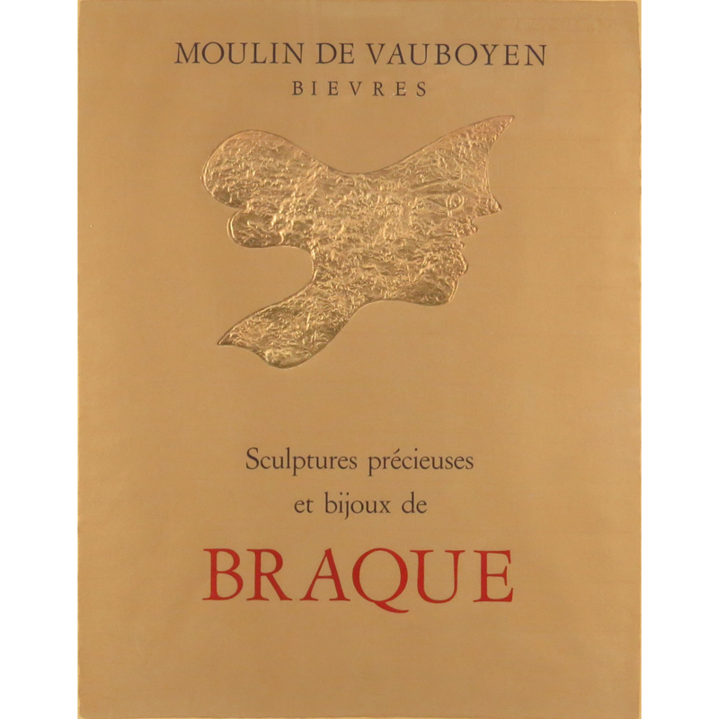 After: Georges Braque, French (1882-1963) Moulin De Vauoyen Bievres- Sculptures Précieuses et Bijoux de Braque Exhibition Poster