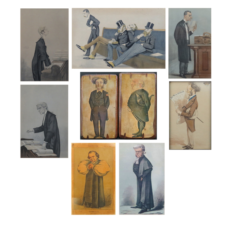 Grouping of Nine (9) Vanity Fair Prints by Spy