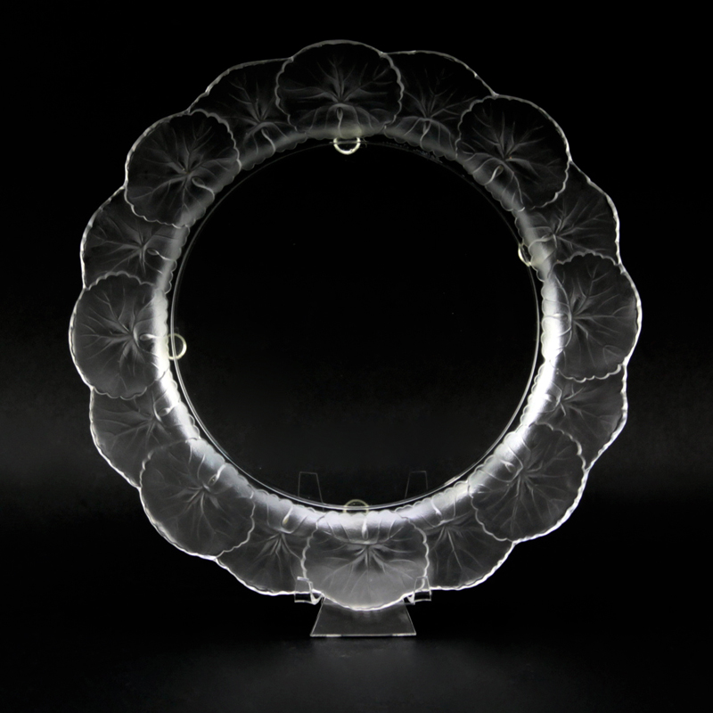 Lalique Crystal "Hornfleur" Dish