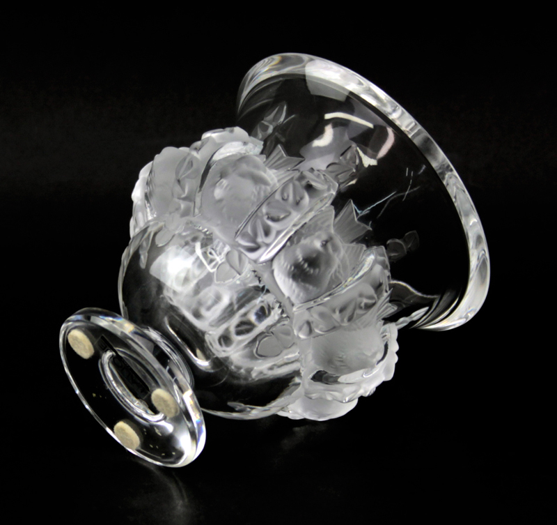 Lalique Crystal "Dampierre" Vase