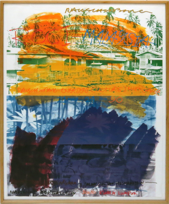 Robert Rauschenberg, American (1925-2008) Color lithograph "Malaysia"