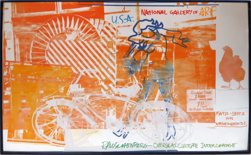 After: Robert Rauschenberg, American (1925-2008) Color poster "USA National Gallery Of Art"