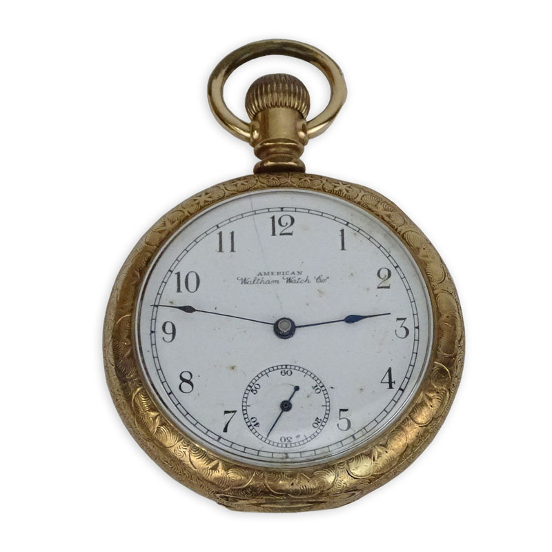 Antique Waltham Watch Co Gold Filled Pocket Watch with Hunter Case