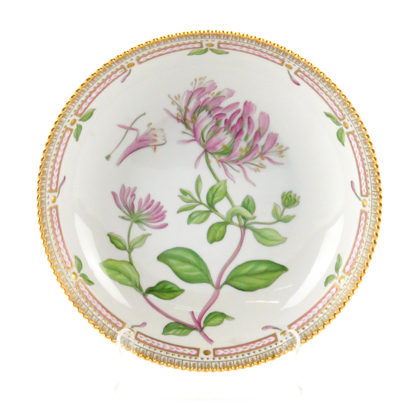 Royal Copenhagen Flora Danica Porcelain Serving Bowl "Lonicera Periclymenum"