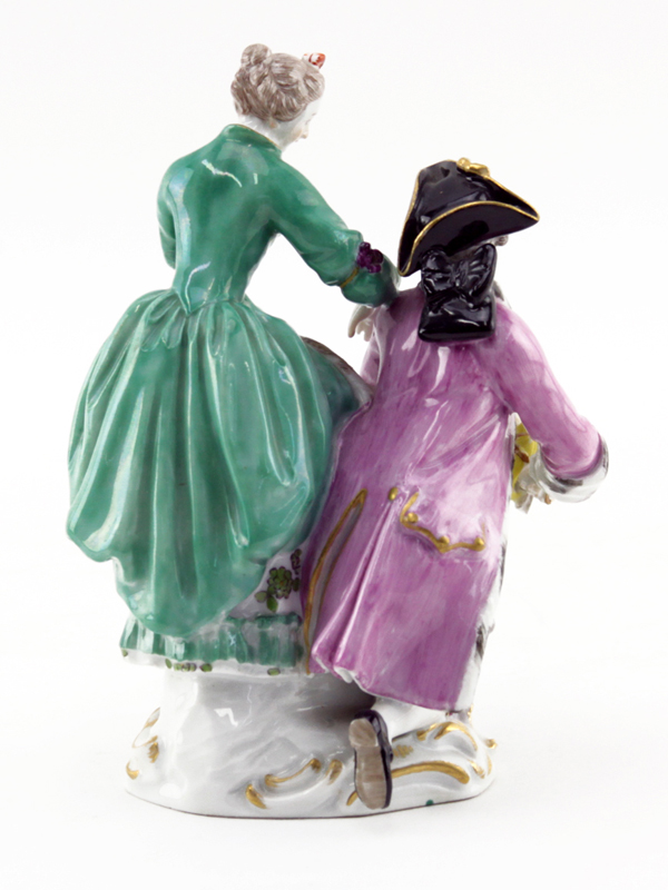 Meissen Porcelain Figurine "Lacing The Skates"