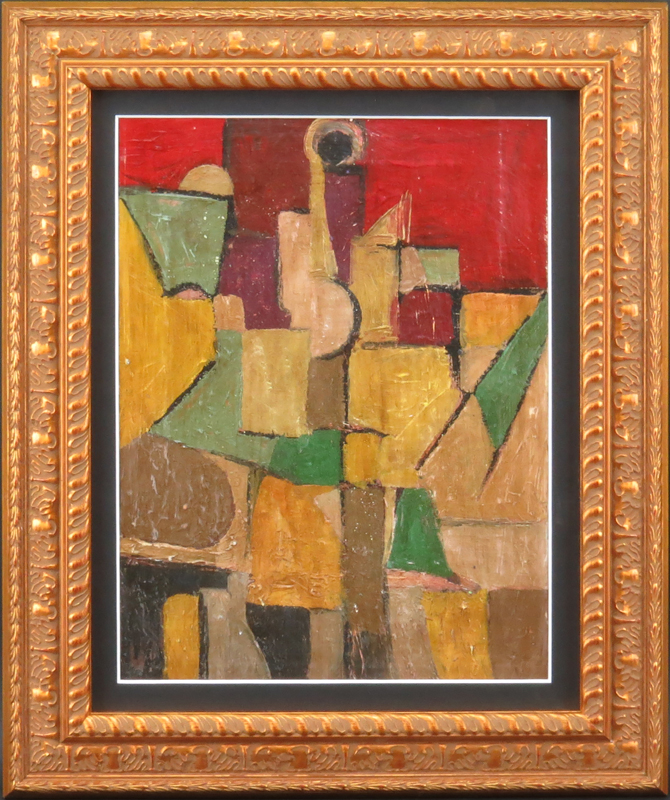 Attributed to: Otto van Rees, Dutch (1884-1957), Oil on Canvas, Cubist Composition