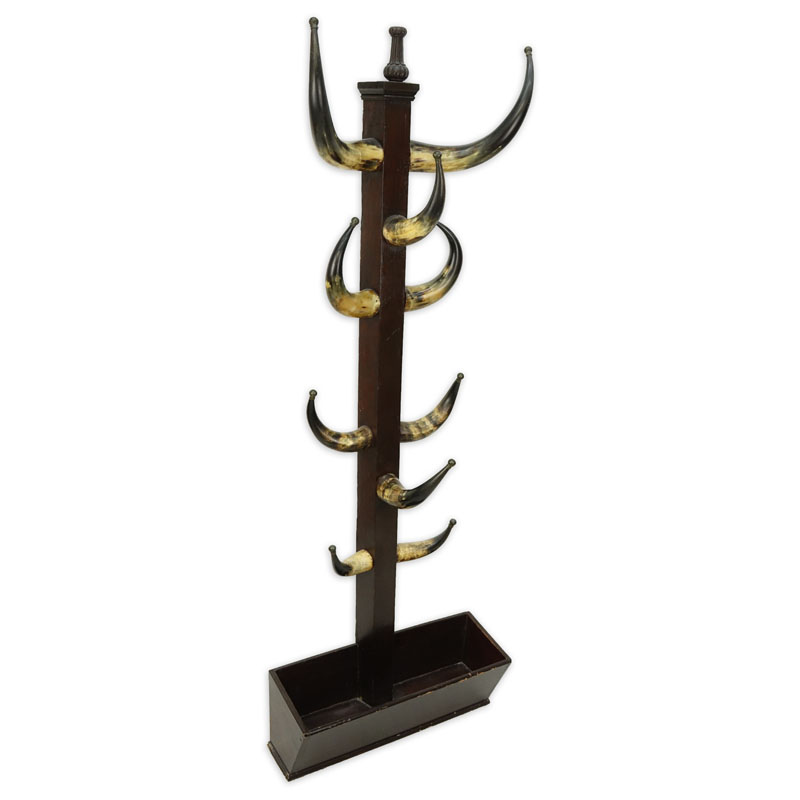 Early 20th Century Bull Horn Hat/Coat Stand