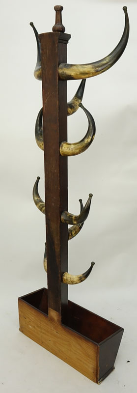 Early 20th Century Bull Horn Hat/Coat Stand