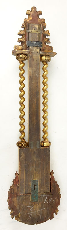 Antique Carved Giltwood Barometer