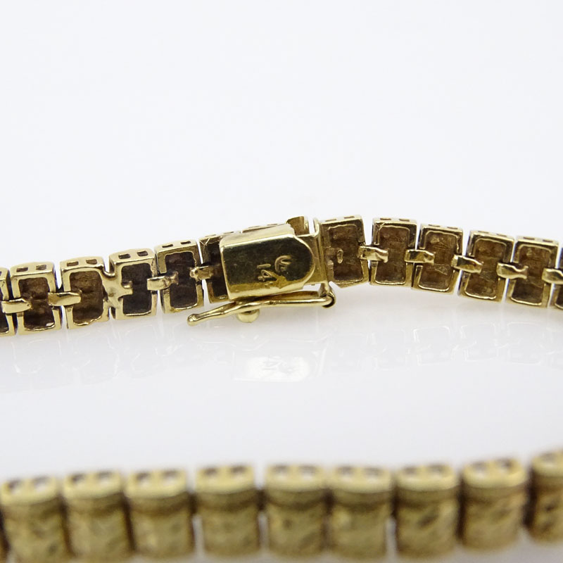 Vintage 14 Karat Yellow Gold Flexible Link Bracelet