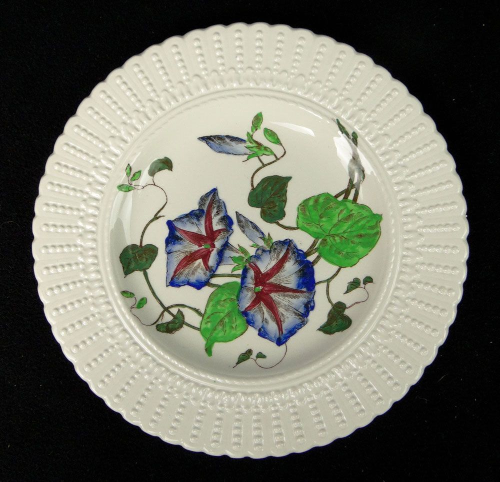 Twelve (12) Royal Cauldon, England Ceramic Dinner Plates in a Flower Series