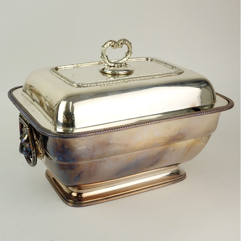 Vintage English Style Silver Plate Covered Tureen