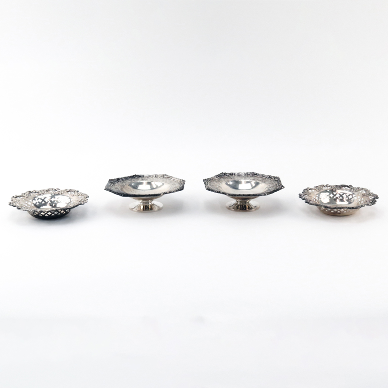 Group of Four (4) Sterling Silver Miniature Bowls
