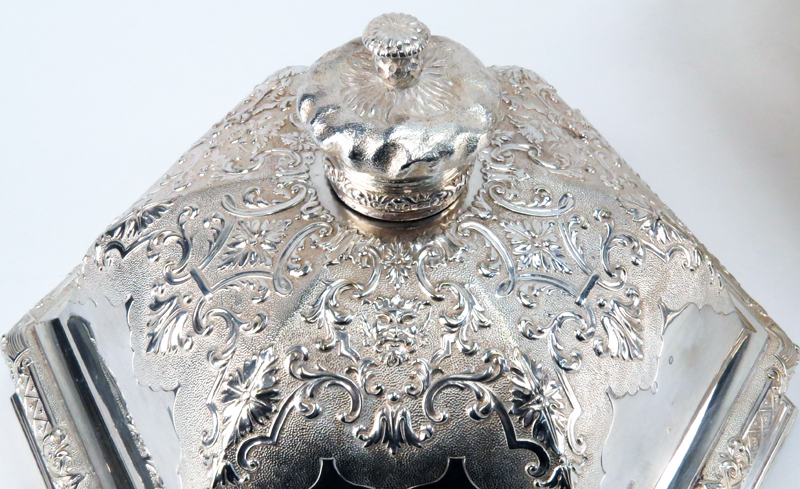 Pair of Circa 1855 English Robert Garrard Silver and Silver Plate Covered Vegetable Dishes