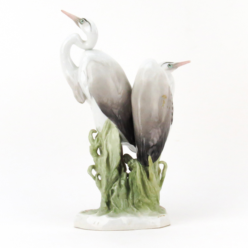 Vintage German Porcelain Bird Group Figurine