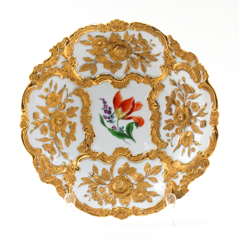 Vintage Meissen Gilt Porcelain Bowl