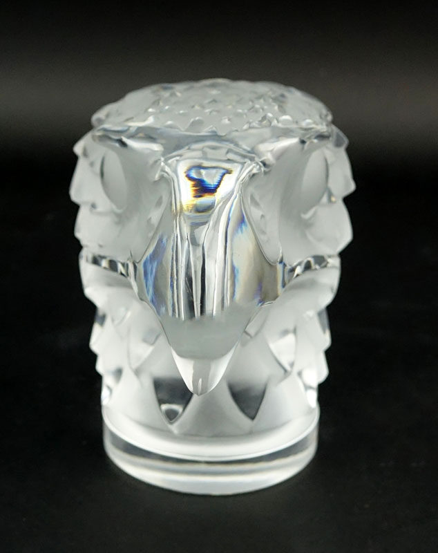 Lalique "Tete D'aigle" Crystal Figurine/ Paperweight