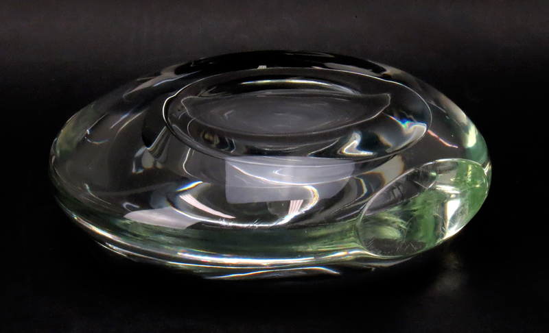 Modern Clear Art Glass Sculpture