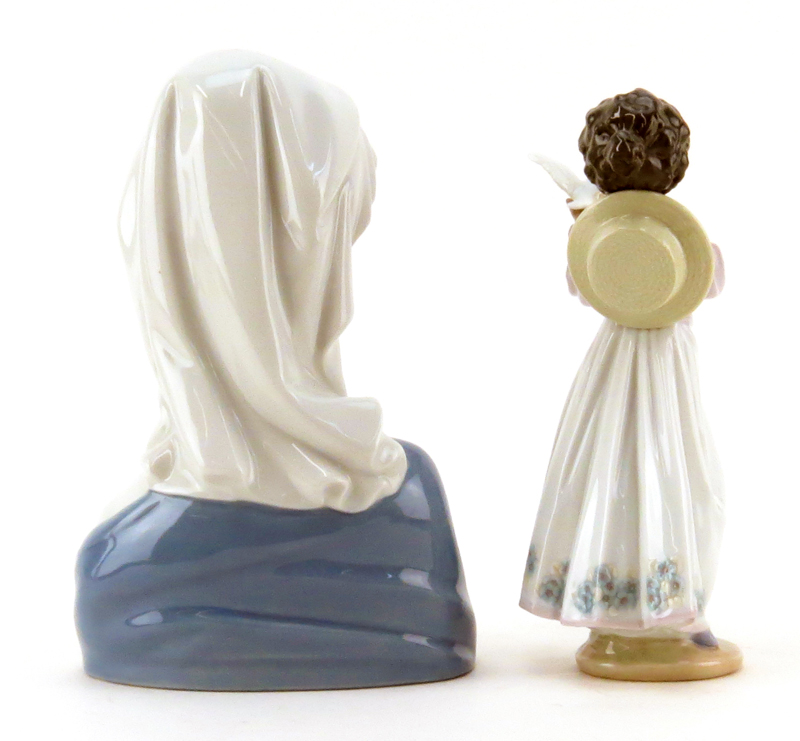 Grouping of Four (4) Lladro Glazed Porcelain Figurine