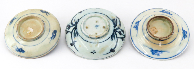 Grouping of Three (3) 17th Century Persian Glazed Ceramic Dishes