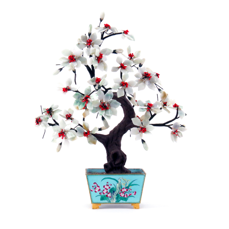 Vintage Chinese Semi-Precious Stone Ming Tree