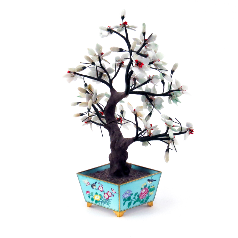 Vintage Chinese Semi-Precious Stone Ming Tree