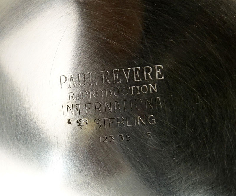 International Sterling Silver Paul Revere Reproductions Bowl