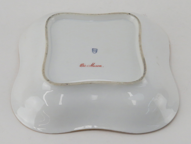 Antique Royal Vienna Porcelain Portrait Dish