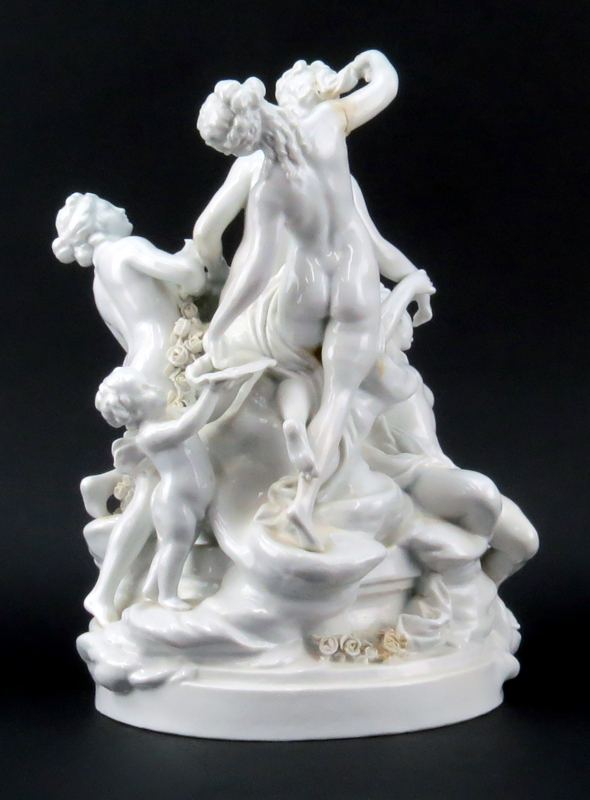 20th Century Meissen Style Blanc de Chine Porcelain Group