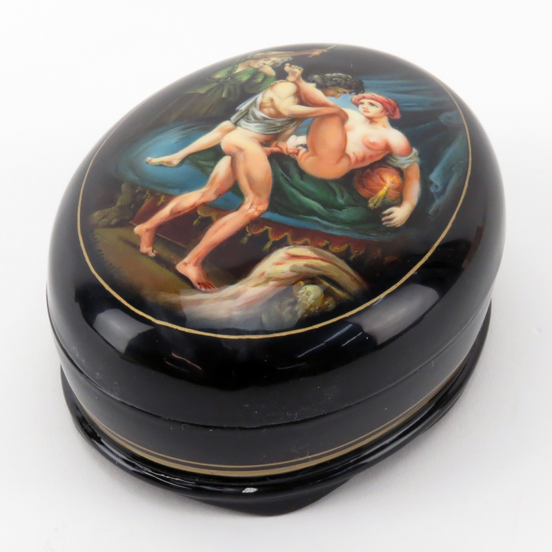 Russian "Erotica" Lacquered Box