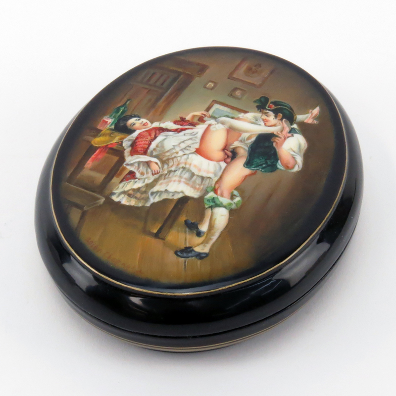 Russian "Erotica" Lacquered Box