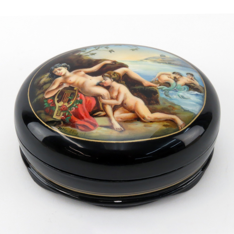 Russian "Erotica" Lacquered Box