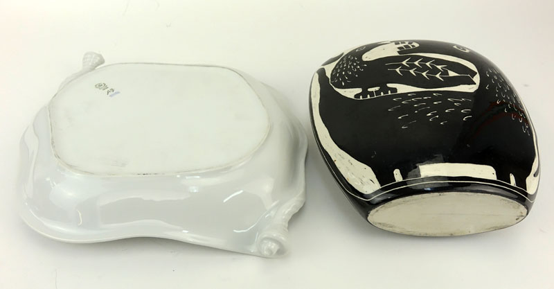 Grouping of Two (2) Porcelain Tabletop Items