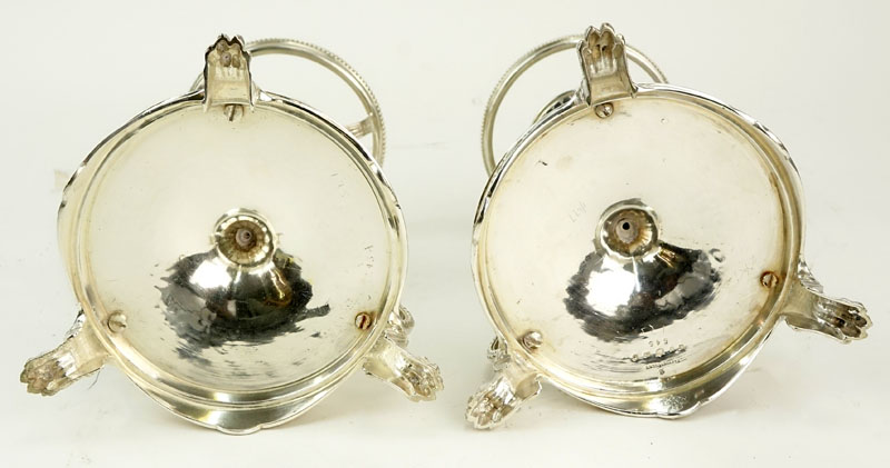 Pair of Elkington & Co Silver Plate Compote Bases