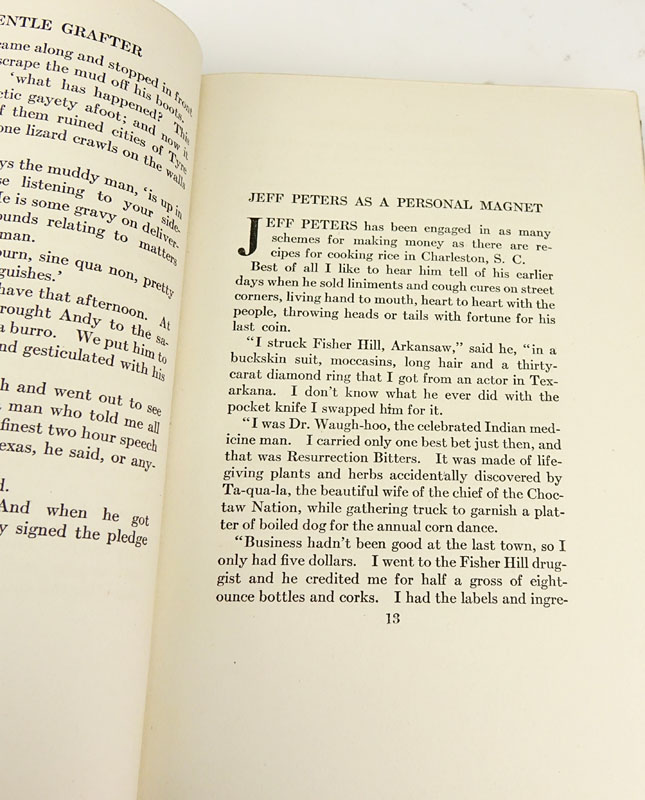 Grouping of Fourteen (14) O. Henry, "The Complete Writings of O. Henry" Half Moroccan Leather Cover Books. 