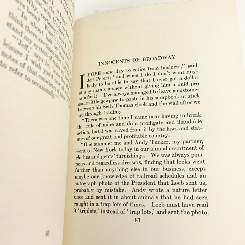 Grouping of Fourteen (14) O. Henry, "The Complete Writings of O. Henry" Half Moroccan Leather Cover Books. 