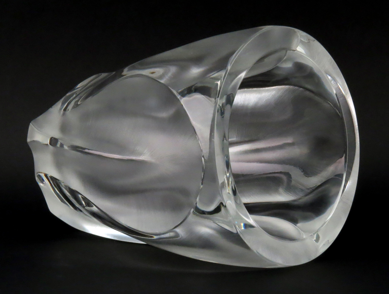 Lalique France Crystal Ingrid Vase