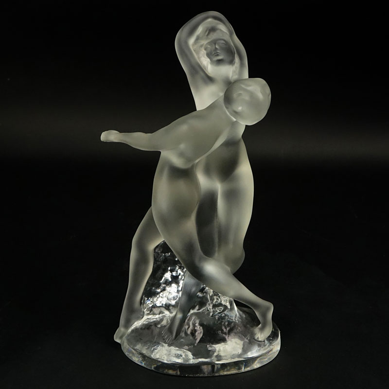 Lalique Crystal "Deux Danseurs" Figurine